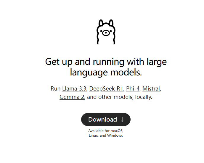 ollama官网下载DeepSeek-R1实现本地部署